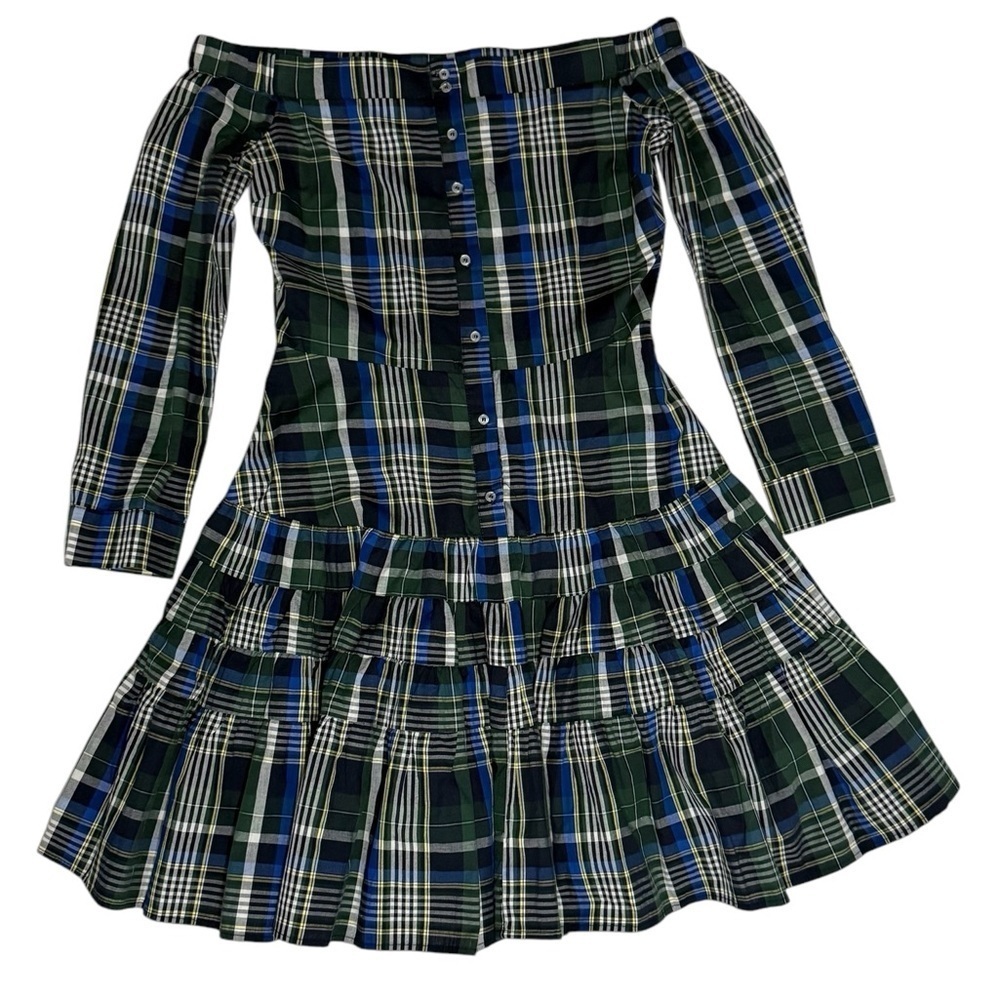 Gianni Bini Multicolor Plaid Off Shoulder Button Down
Daisy Dress Size S